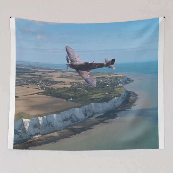 Item preview, Supermarine Spitfire Mk Vb BM597 over the White Cliffs of Dover designed and sold by Paul Rowland.