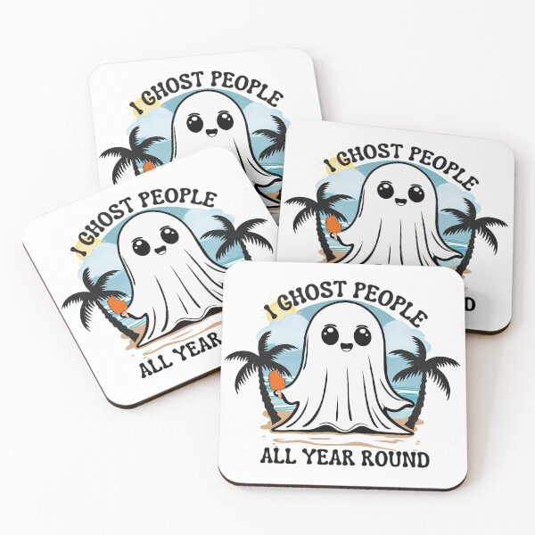 Item preview, I Ghost People All Year Round - Introverted Ghost designed and sold by Lorena Tiana.