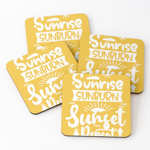 Item preview, Sunrise Sunburn Sunset Repeat Vacation Summer designed and sold by E&M.