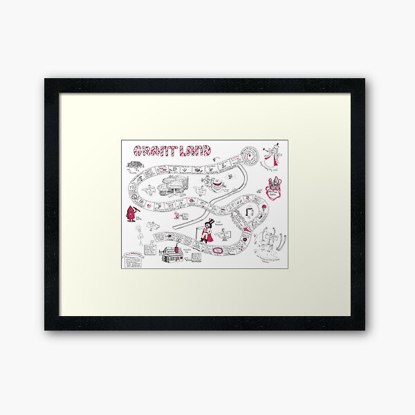 GrantLand : Writing a Proposal Never Tasted So Sweet Framed Art Print