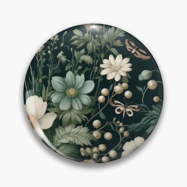 Item preview, Sage Serenity: Dark Botanical Desk Mat Design designed and sold by FantasyVillaArt.