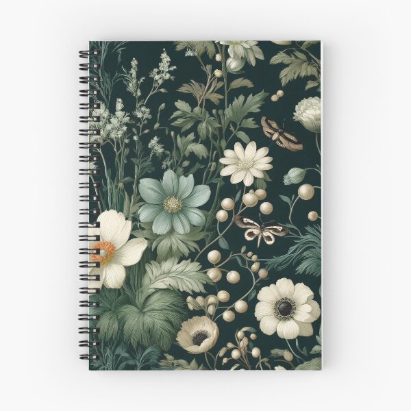 Item preview, Sage Serenity: Dark Botanical Desk Mat Design designed and sold by FantasyVillaArt.