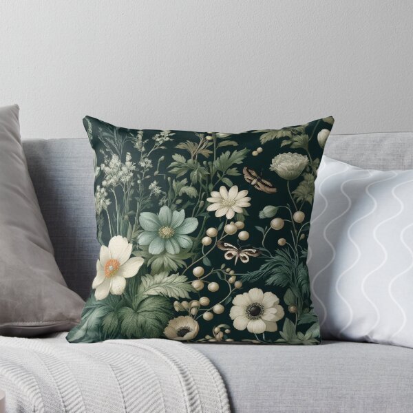 Item preview, Sage Serenity: Dark Botanical Desk Mat Design designed and sold by FantasyVillaArt.