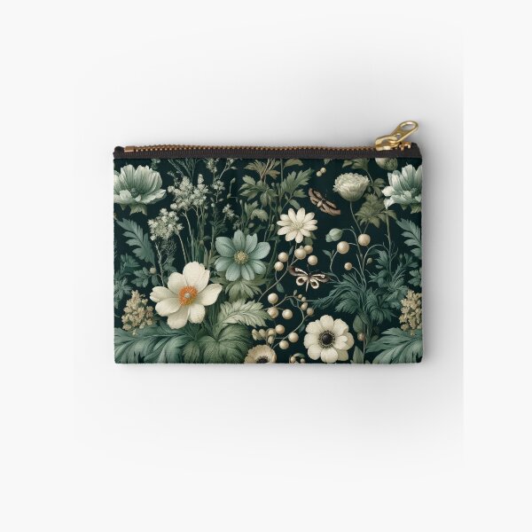 Item preview, Sage Serenity: Dark Botanical Desk Mat Design designed and sold by FantasyVillaArt.