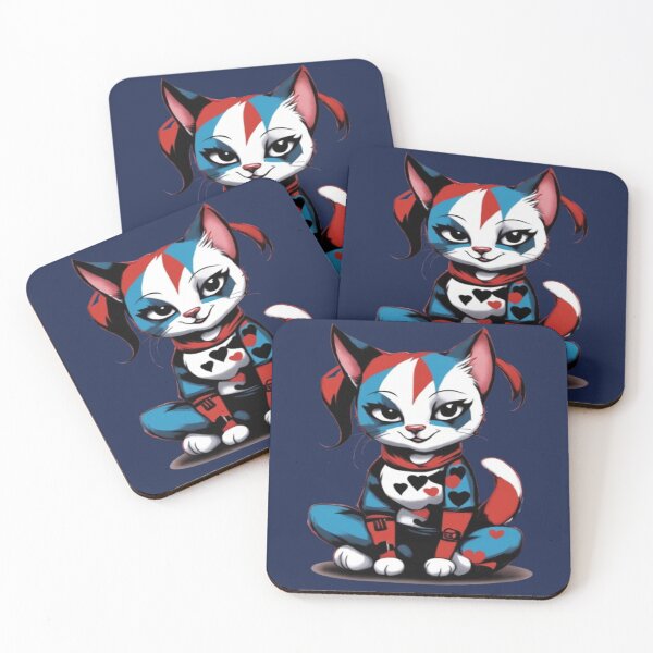 Item preview, Harley The Cat, Product Colour: Azure Blue designed and sold by Midnight Veil Designs.