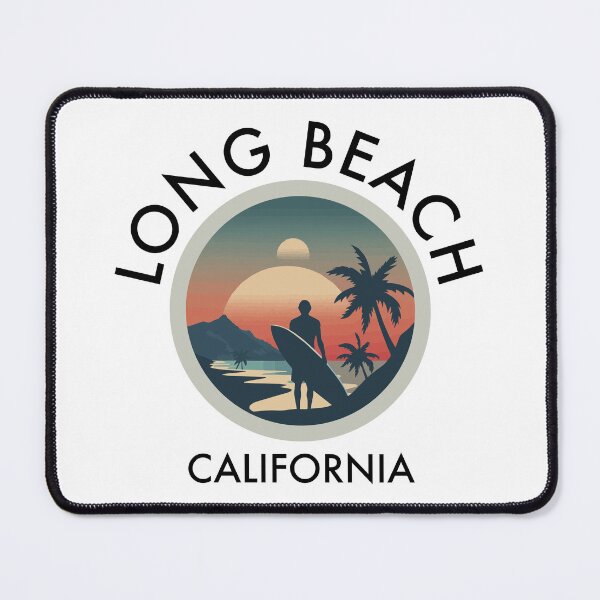 Item preview, Long Beach - California (with Black Lettering) designed and sold by VelvetRoom.