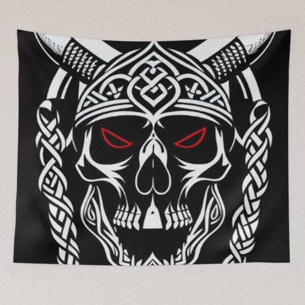 Item preview, Abstract Viking Skull Art designed and sold by TheDarkWardrobe.