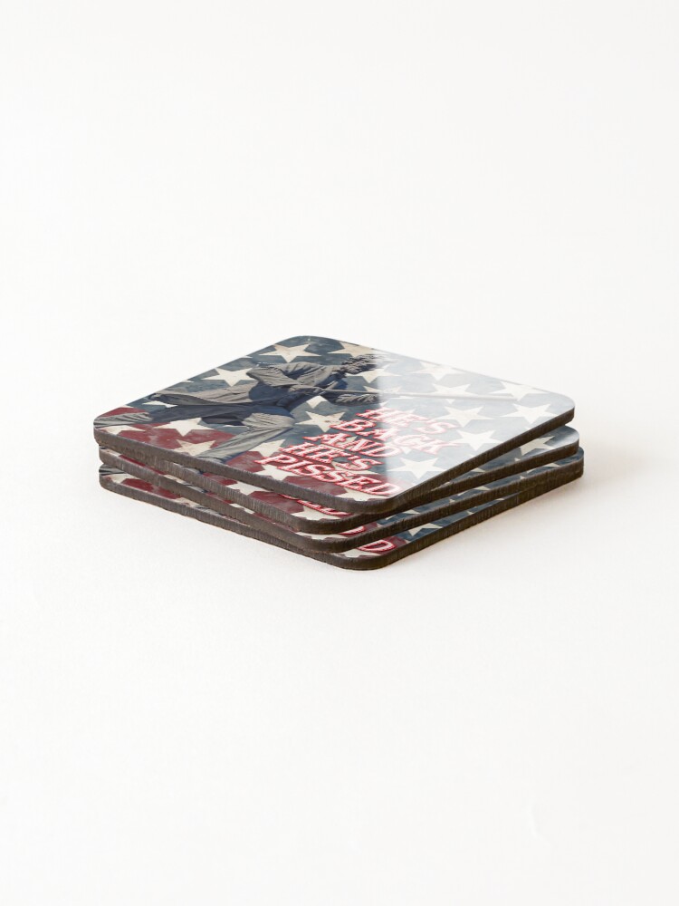 Thumbnail 4 of 5, Coasters (Set of 4), He's Back designed and sold by RENcraft.