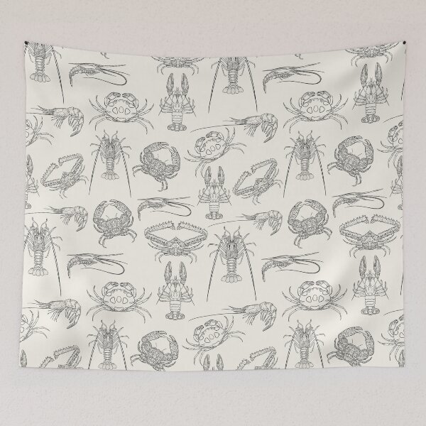 Item preview, Crustacean Core Aesthetic Black and white designed and sold by NdesignTrend.