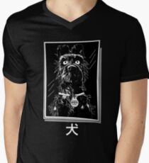 pro dog picture framed Men's V-Neck T-Shirt