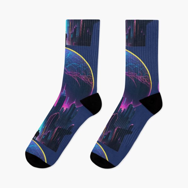 Item preview, Neon Dreams: Retrofuturism Cityscape designed and sold by Slick-Waffles.