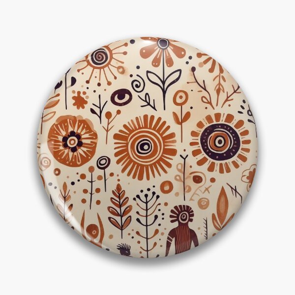 Item preview, Tribal, flower art with people designed and sold by itsyorstore.