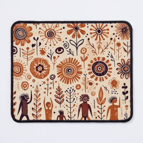Item preview, Tribal, flower art with people designed and sold by itsyorstore.
