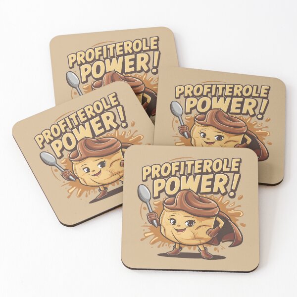 Item preview, Profiterole Power! Cute Happy Profiterole French Pastry Dessert Lover designed and sold by KLArtzStore.