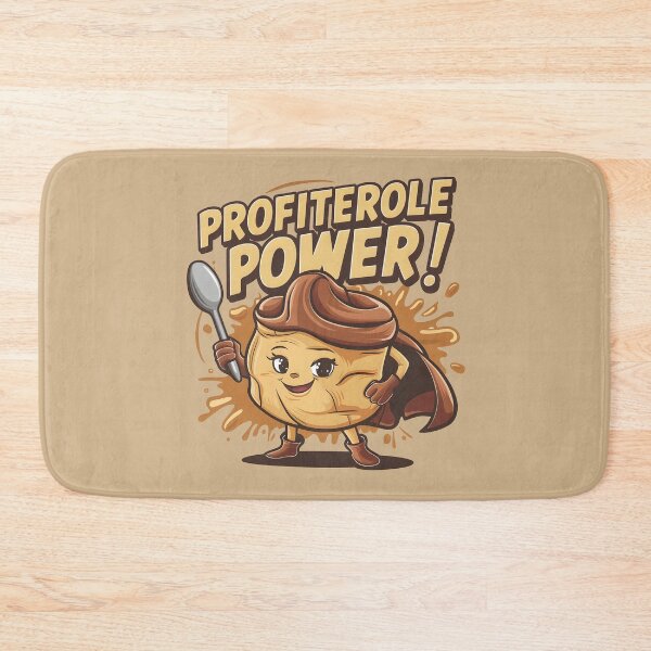Item preview, Profiterole Power! Cute Happy Profiterole French Pastry Dessert Lover designed and sold by KLArtzStore.