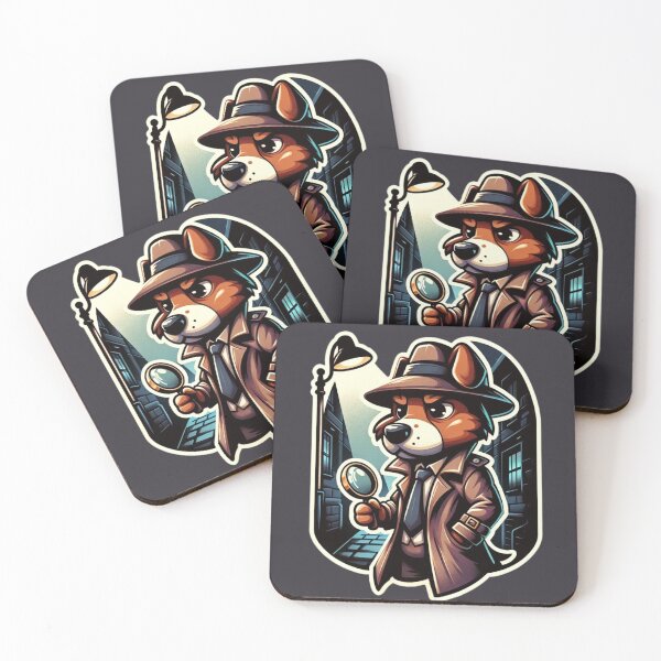 Item preview, A dog detective with a magnifying glass designed and sold by OtakuLand.
