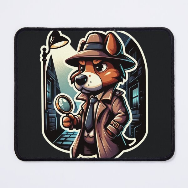 Item preview, A dog detective with a magnifying glass designed and sold by OtakuLand.