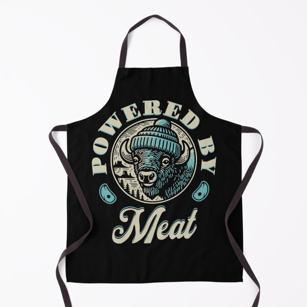 Item preview, Powered By Meat Carnivore Diet Meat Eater Beef Lover Bison designed and sold by inkedtee.