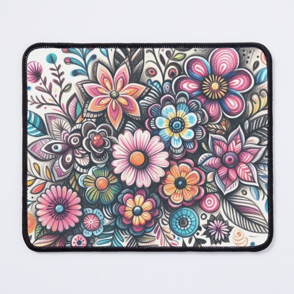 Item preview, Crayon art, flowers designed and sold by itsyorstore.