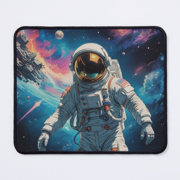 Item preview, Astronaut in space full of debris designed and sold by cybersalegoods.