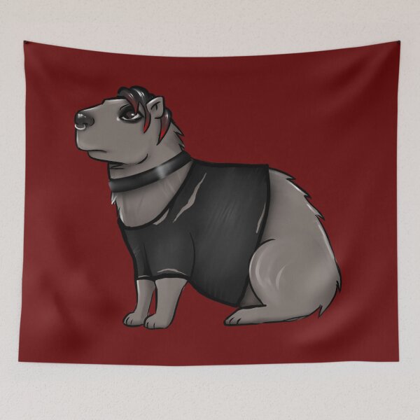 Item preview, Goth Capybara designed and sold by Dinneendraws.