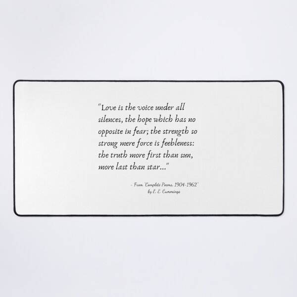 Item preview, A Quote from "Complete Poems, 1904-1962" by E. E. Cummings designed and sold by Poemit.