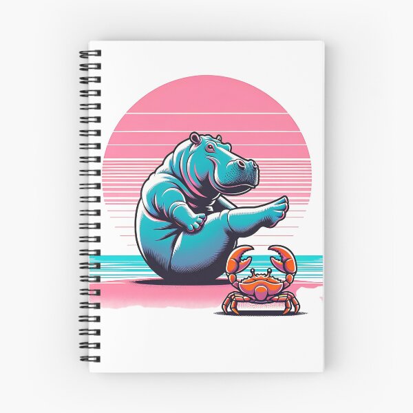 Item preview, oga Bliss: Hippo on Pink Sands with Crab Instructor designed and sold by 0penvimark.