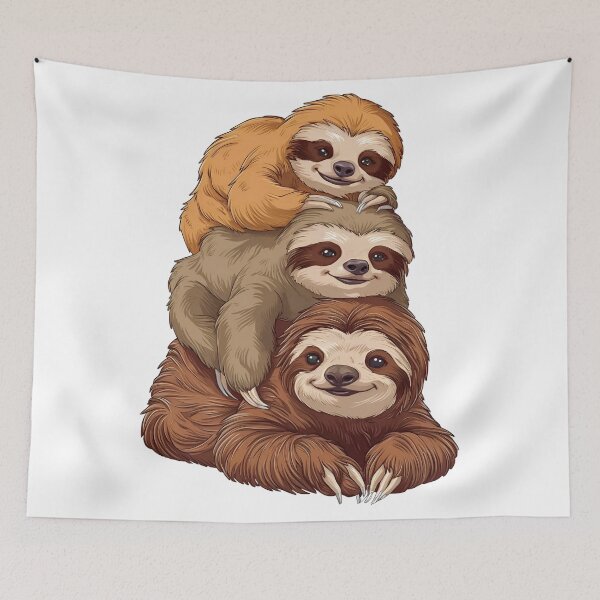 Item preview, funny sloth, sloth stack designed and sold by venavar.