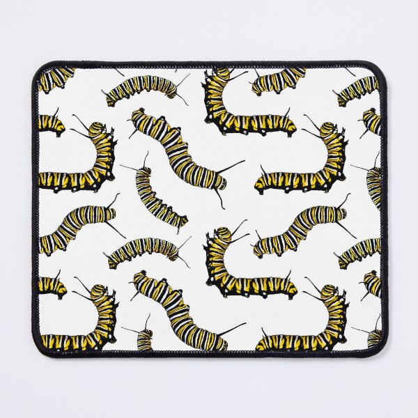 Item preview, Monarch Caterpillar Pattern White designed and sold by Carleah Unique.