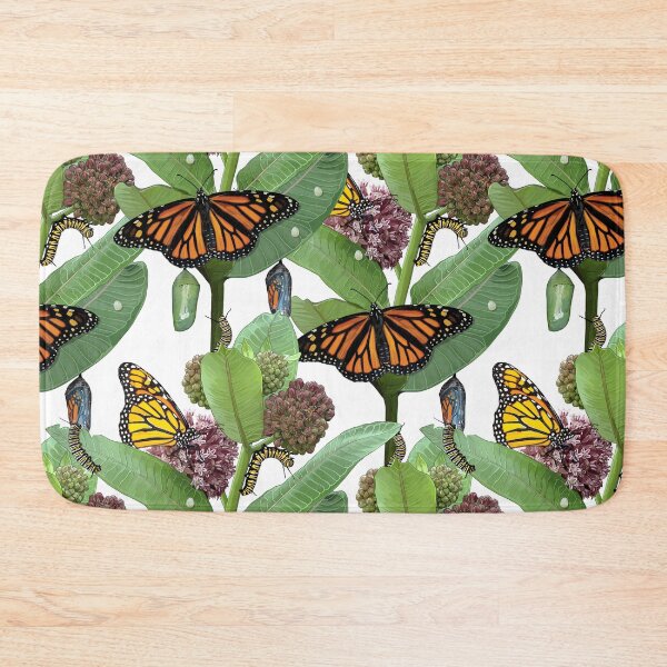 Item preview, Monarch Lifecycle Egg Caterpillar Chrysalis Butterfly on Milkweed designed and sold by Carleah Unique.