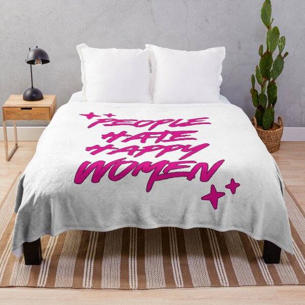 Item preview, The Idea of You Quote People Hate Happy Women designed and sold by baranskini.