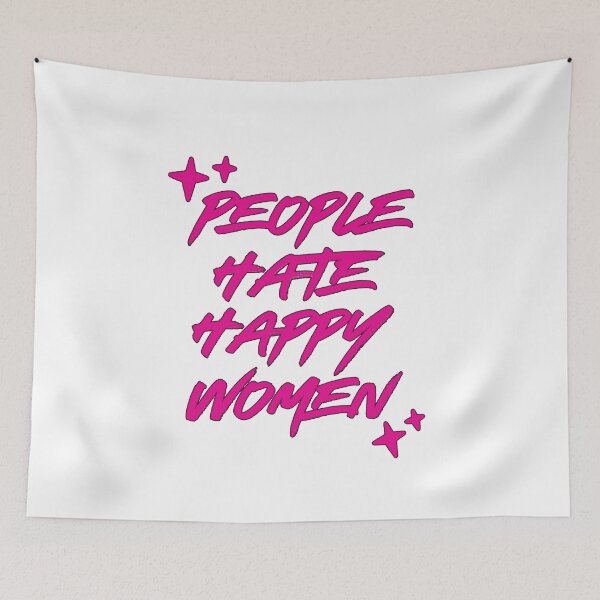 Item preview, The Idea of You Quote People Hate Happy Women designed and sold by baranskini.