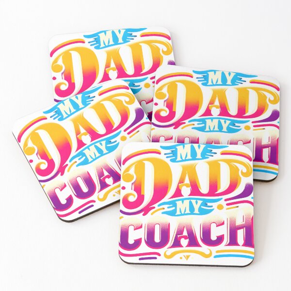Item preview, Dad: My Coach, My Hero - Guiding Light in Sports and Life designed and sold by VibePrintStudio.