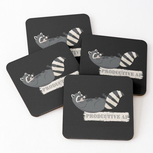 Item preview, Mapache divertido AF productivo designed and sold by SoyMoni.