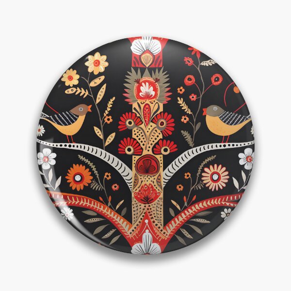 Item preview, Birds totem pole folk style designed and sold by Folksy Living.