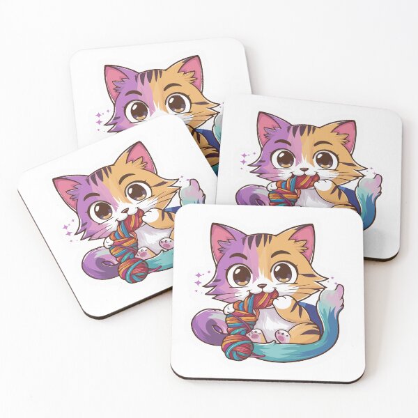 Item preview, Whimsical Cat Sticker: Playful Feline designed and sold by mergmart.