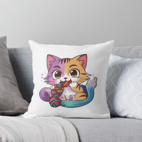 Item preview, Whimsical Cat Sticker: Playful Feline designed and sold by mergmart.