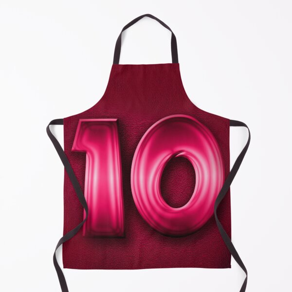 Item preview, Number 10 unit written in pink shiny metallic texture background designed and sold by SpinklyCreations.