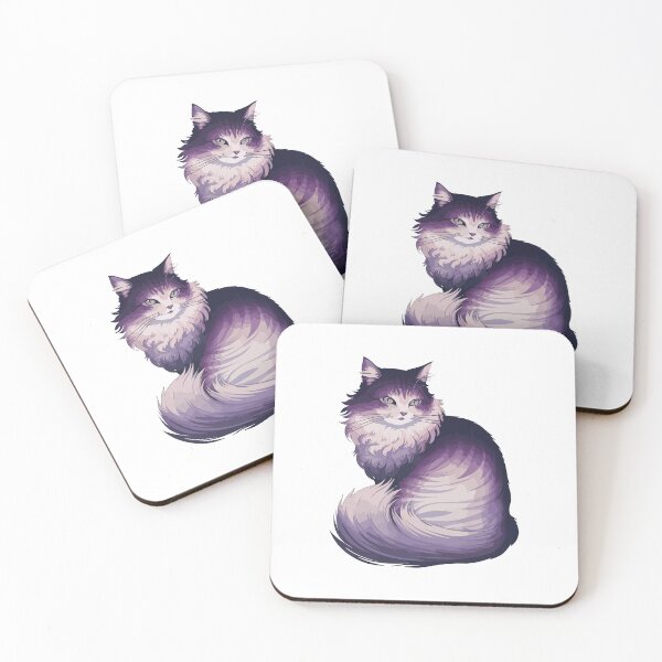 Item preview, Graceful Cat Sticker: Ombre Fur designed and sold by mergmart.