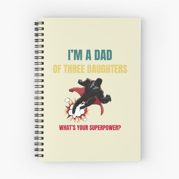 Item preview, Three Daughters Dad of Girls Fathers Day Superhero designed and sold by MomentumCloset.