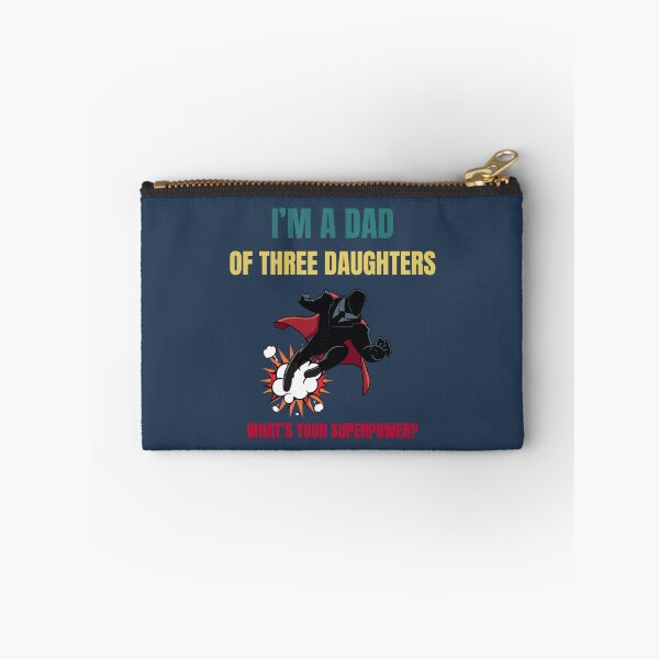 Item preview, Three Daughters Dad of Girls Fathers Day Superhero designed and sold by MomentumCloset.