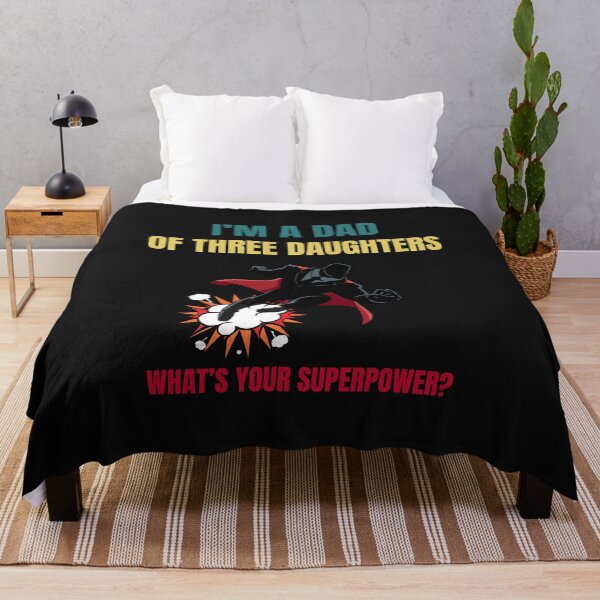 Item preview, Three Daughters Dad of Girls Fathers Day Superhero designed and sold by MomentumCloset.