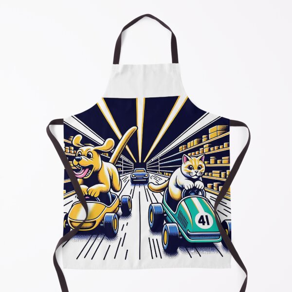 Item preview, Grocery Store Grand Prix: Dog vs. Cat Shopping Cart Race designed and sold by 0penvimark.