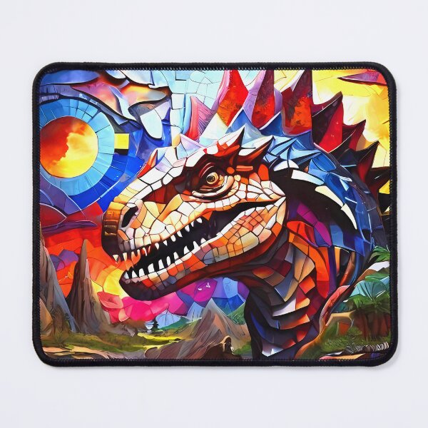 Item preview, Dinosaur Mosaic Abstract Art  .  designed and sold by FocusedArt.
