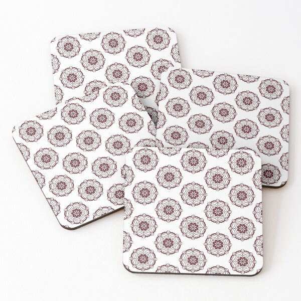 Item preview, Padma Nirvana Pattern - Snow + Wine designed and sold by Irene Estelle.
