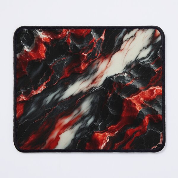 Item preview, Fiery Depths: Red and Black Marble Texture designed and sold by Suzana Djordjevic.