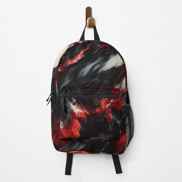 Item preview, Fiery Depths: Red and Black Marble Texture designed and sold by Suzana Djordjevic.