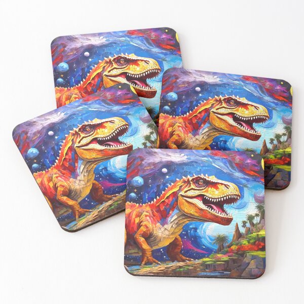 Item preview, Dinosaur Mosaic Abstract Style Artwork designed and sold by FocusedArt.