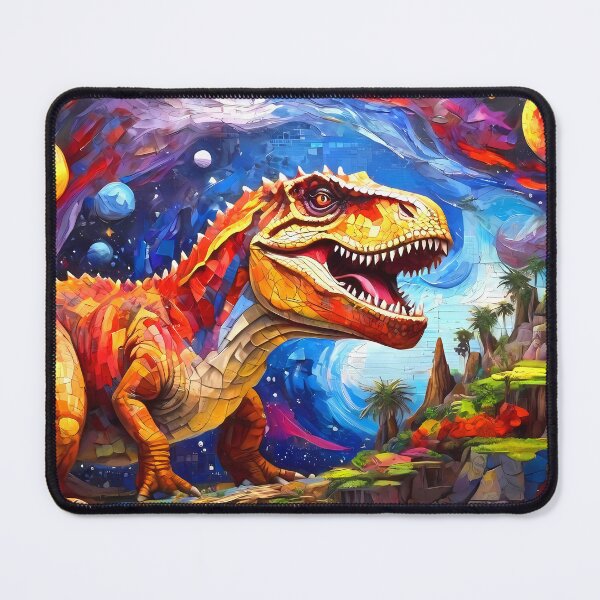 Item preview, Dinosaur Mosaic Abstract Style Artwork designed and sold by FocusedArt.