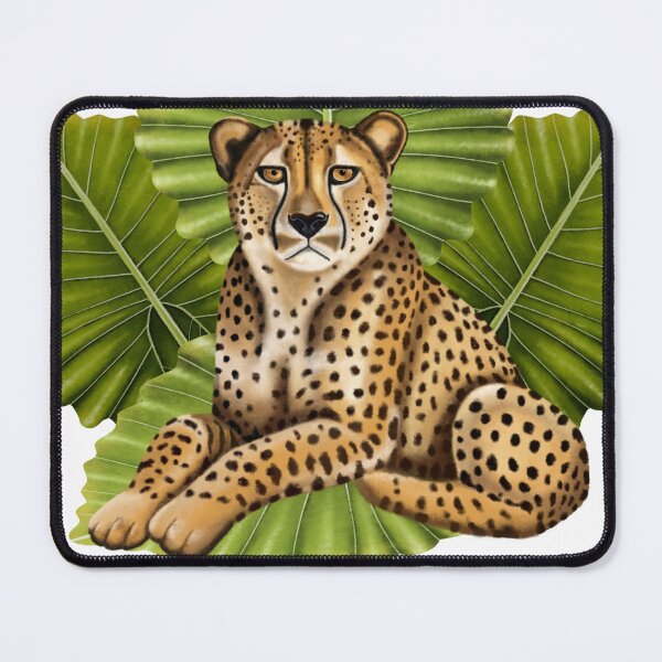 Item preview, Cheetah on Taro Leaves  designed and sold by KateVanFloofno1.
